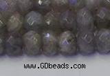 CRB1853 15.5 inches 5*8mm faceted rondelle labradorite beads