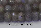 CRB1854 15.5 inches 6*10mm faceted rondelle labradorite beads