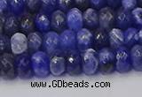 CRB1856 15.5 inches 4*6mm faceted rondelle sodalite beads