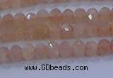 CRB1867 15.5 inches 2.5*4mm faceted rondelle moonstone beads