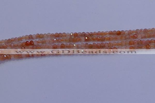 CRB1872 15.5 inches 2*3mm faceted rondelle sunstone beads