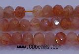 CRB1873 15.5 inches 2.5*4mm faceted rondelle sunstone beads