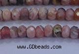 CRB1882 15.5 inches 2.5*4mm faceted rondelle rhodochrosite beads