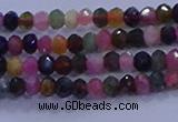 CRB1887 15.5 inches 2*3mm faceted rondelle tourmaline beads