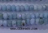 CRB1893 15.5 inches 2*3mm faceted rondelle larimar beads