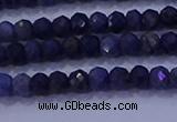 CRB1903 15.5 inches 2*3mm faceted rondelle sapphire beads