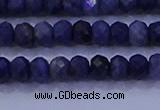 CRB1904 15.5 inches 2.5*4mm faceted rondelle sapphire beads