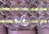 CRB1946 15.5 inches 4*6mm faceted rondelle lemon quartz beads