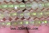 CRB1952 15.5 inches 3*4mm faceted rondelle prehnite gemstone beads