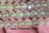 CRB1953 15.5 inches 3.5*5mm faceted rondelle prehnite gemstone beads