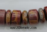 CRB198 15.5 inches 6*18mm - 13*18mm rondelle noreena jasper beads