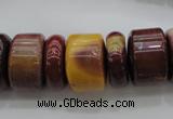 CRB199 15.5 inches 6*18mm - 13*18mm rondelle mookaite gemstone beads