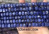 CRB2175 15.5 inches 9mm - 10mm faceted tyre sodalite beads