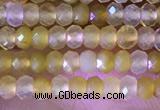 CRB2217 15.5 inches 2*3mm faceted rondelle yellow opal beads