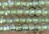 CRB2227 15.5 inches 2*3mm faceted rondelle prehnite beads