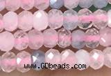 CRB2236 15.5 inches 2*3mm faceted rondelle morganite beads