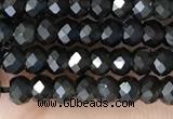 CRB2246 15.5 inches 2*3mm faceted rondelle obsidian beads