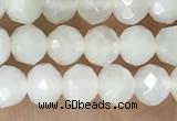 CRB2255 15.5 inches 3*4mm faceted rondelle white moonstone beads