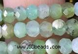 CRB2259 15.5 inches 3*5mm faceted rondelle Australia chrysoprase beads