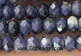 CRB2268 15.5 inches 3*4mm faceted rondelle sapphire beads