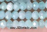 CRB2270 15.5 inches 3*4mm faceted rondelle amazonite beads