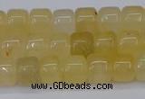 CRB2500 15.5 inches 6*8mm rondelle yellow jade beads wholesale