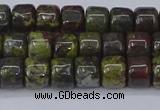 CRB2506 15.5 inches 6*8mm rondelle dragon blood jasper beads