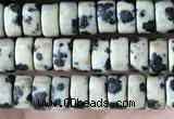 CRB2567 15.5 inches 2*4mm heishi dalmatian jasper beads wholesale