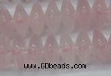 CRB261 15.5 inches 5*12mm rondelle rose quartz beads wholesale