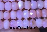 CRB2615 15.5 inches 2*3mm faceted rondelle pink opal beads