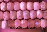 CRB2619 15.5 inches 2*3.5mm faceted rondelle rhodochrosite beads