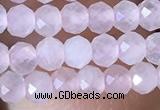 CRB2622 15.5 inches 2*3mm faceted rondelle rose quartz beads