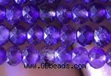 CRB2631 15.5 inches 3*4mm faceted rondelle amethyst beads