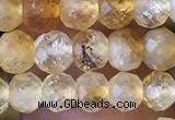 CRB2633 15.5 inches 4*5mm faceted rondelle citrine gemstone beads