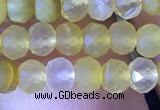 CRB2635 15.5 inches 3*4mm faceted rondelle yellow opal beads