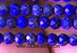 CRB2646 15.5 inches 2*3mm faceted rondelle lapis lazuli beads