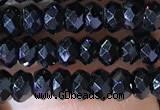 CRB2650 15.5 inches 2*3mm faceted rondelle black spinel beads