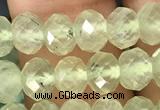 CRB2671 15.5 inches 4*6mm faceted rondelle prehnite beads