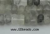 CRB2805 15.5 inches 4*6mm rondelle cloudy quartz beads wholesale