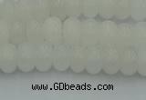 CRB2810 15.5 inches 4*6mm rondelle white jade beads wholesale