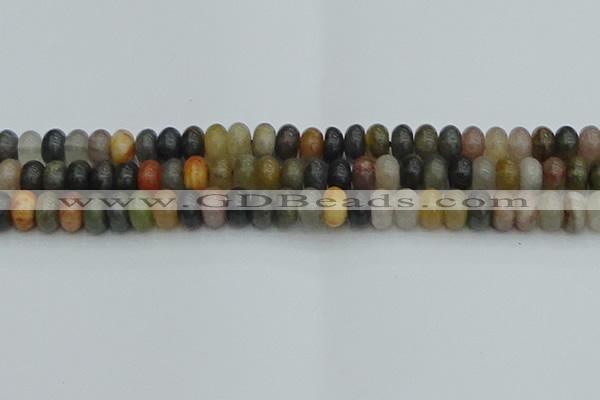 CRB2847 15.5 inches 6*10mm rondelle fancy jasper beads wholesale