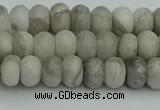 CRB2860 15.5 inches 4*6mm rondelle grey agate beads