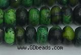 CRB2897 15.5 inches 6*10mm rondelle chrysocolla beads wholesale