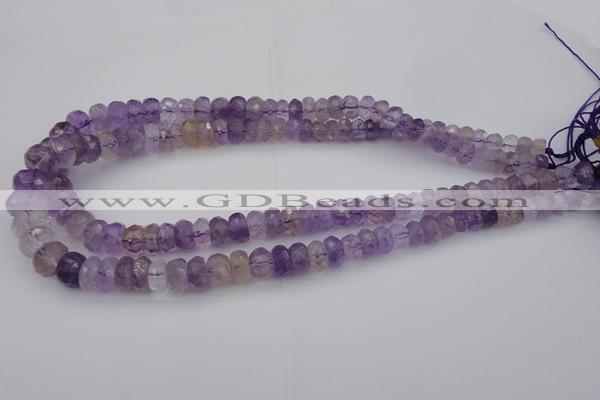 CRB301 15.5 inches 5*8mm - 10*14mm faceted rondelle ametrine beads