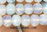 CRB3031 15.5 inches 7*10mm faceted rondelle opal beads wholesale