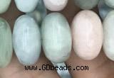 CRB3065 15.5 inches 9*16mm rondelle morganite gemstone beads