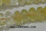 CRB308 15.5 inches 8*12mm faceted rondelle citrine gemstone beads