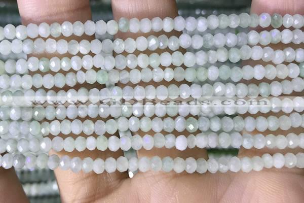 CRB3123 15.5 inches 2*3mm faceted rondelle tiny jade beads