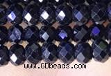 CRB3188 15.5 inches 3*5mm faceted rondelle tiny black spinel beads