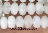 CRB3210 15.5 inches 3.5*6mm faceted rondelle white moonstone beads